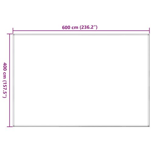 Килим за палатка, светлозелен, 400x600 см, HDPE