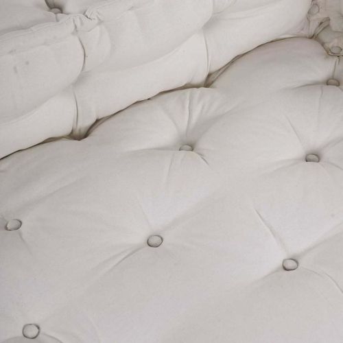 Кушон за палетен диван 3 pcs Кремаво 120 x 80 x 34 см Текстил