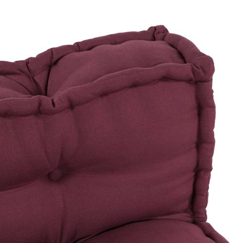 Кушон за палетен диван 2 pcs Тъмен червен 120 x 80 x 38 см
