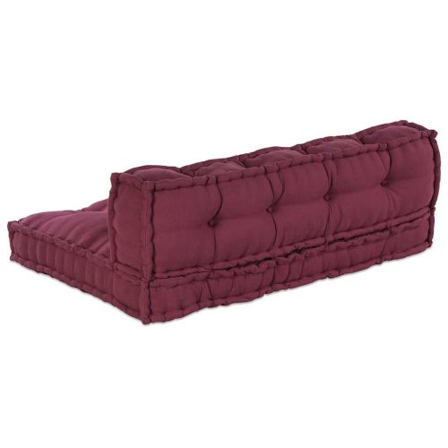 Кушон за палетен диван 2 pcs Тъмен червен 120 x 80 x 38 см