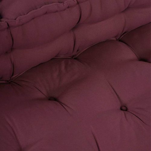 Кушон за палетен диван 2 pcs Тъмен червен 120 x 80 x 38 см