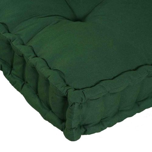 Кушон за палетен диван 2 pcs Зелено 120 x 80 x 38 см Текстил