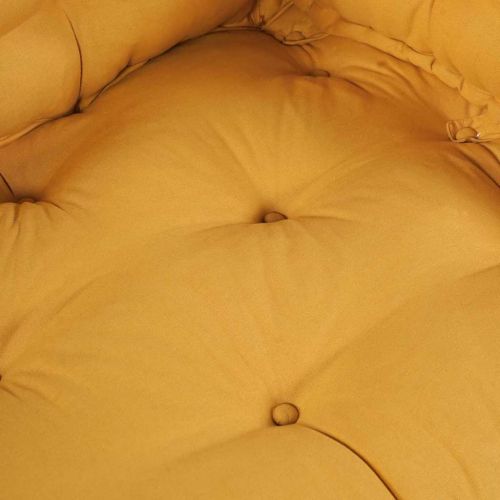 Кушон за палетен диван 3 pcs Жълто 120 x 80 x 38 см Текстил