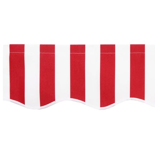 Резервен плат за тента Червено и бяло 235 x 195 см Полиестер