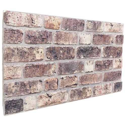 Стенни панели 10 pcs Тъмен кафяв 100 x 50 cm EPS пяна