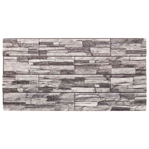 Стенни панели 10 pcs Тъмен сив и светъл сив 100 x 50 cm