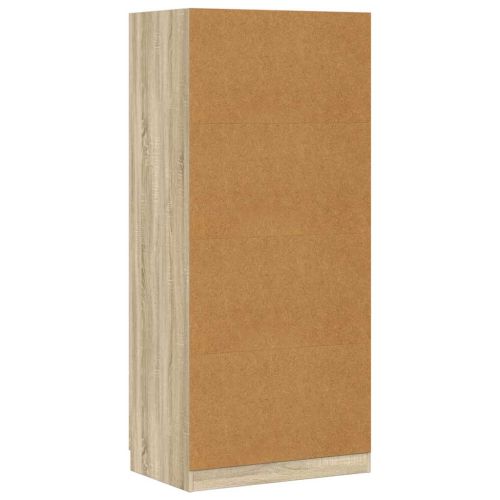 Гардероб, дъб сонома, 80x52x180 см, инженерно дърво