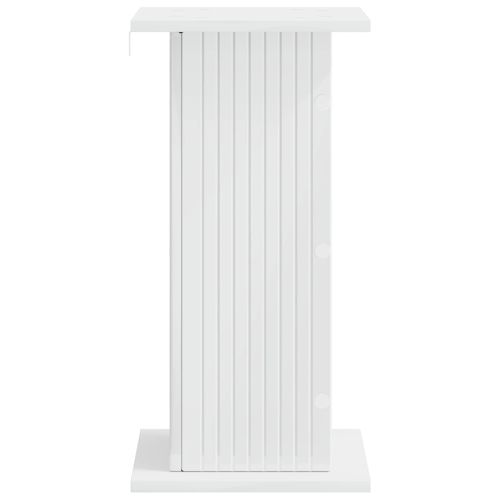 Стойка за растения Бял гланц 30,5 x 30 x 60,5 см