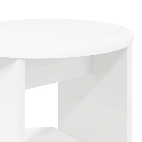 Страничен шкаф Бял 40 x 40 x 100 cm Инженерен дървен материал