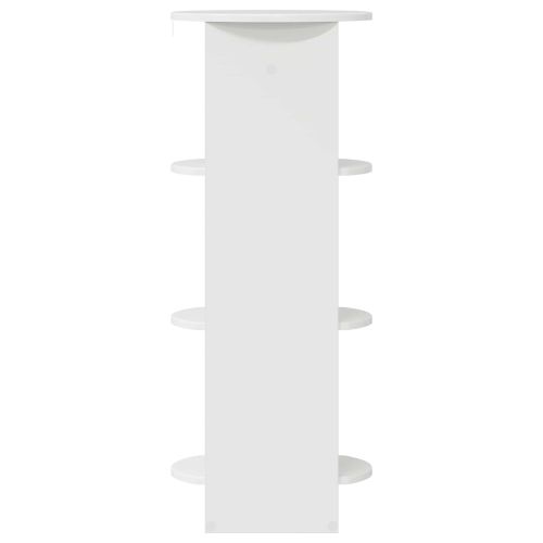 Страничен шкаф Висок Гланцов Бял 40 x 40 x 100 cm