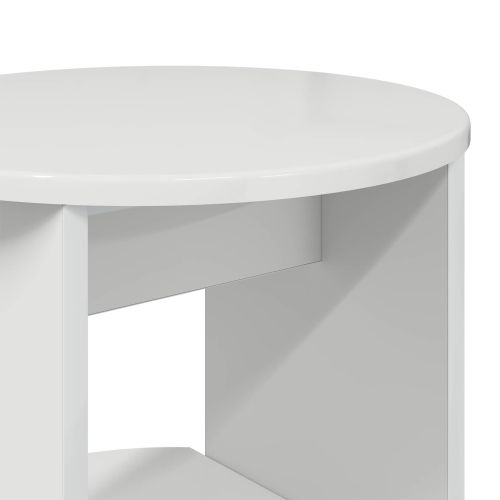 Страничен шкаф Висок Гланцов Бял 40 x 40 x 100 cm