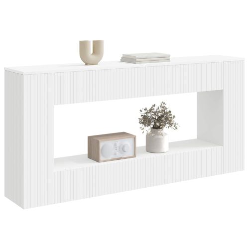 Конзолна маса Бял 155 x 29 x 74 см Инженерен дървен материал