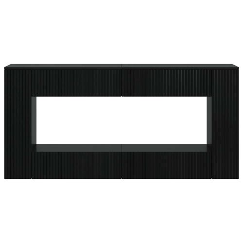 Конзолна маса Черен 155 x 29 x 74 см Инженерен дървен материал