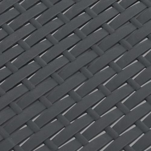 Градинска маса, антрацит, 58x58x41см, PP ратан