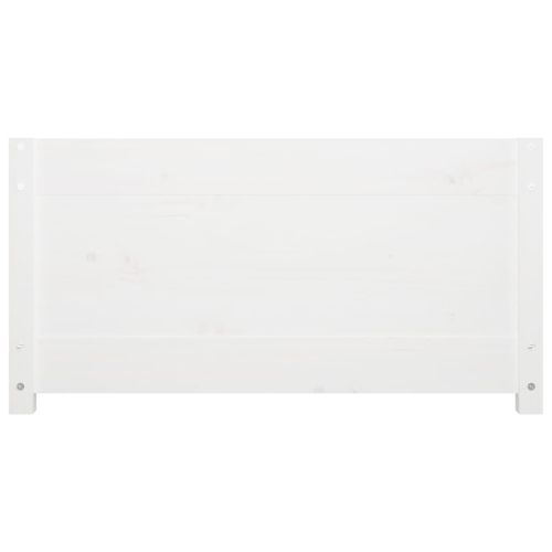 Дневно легло Бял 90x190 см Single борово дърво масив