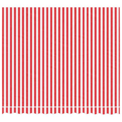 Резервно платнище за тенти, червено-бели ленти, 3х2,5 м