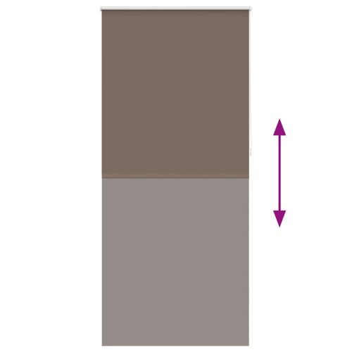 Затъмняваща ролетна щора 124,4x230 см, ширина на плата 120 см, цвят кафе