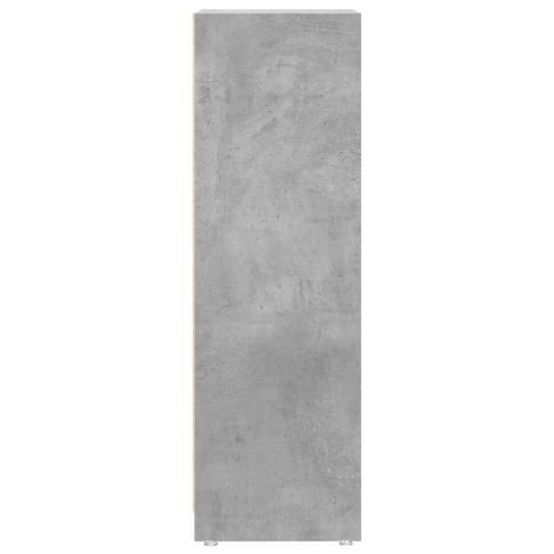 Шкаф за баня, бетонно сиво, 30x30x95 см, ПДЧ