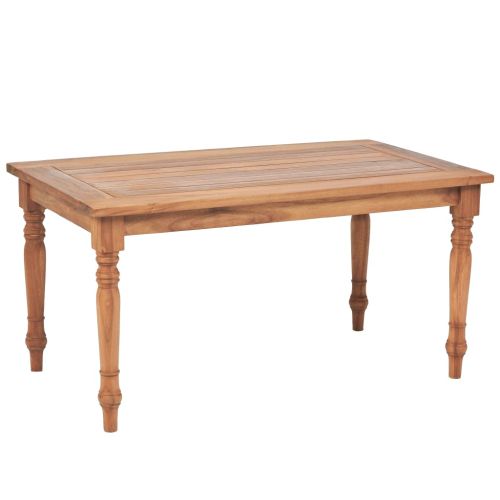Маса за кафе Батавия тиково дърво 90x50x45 см