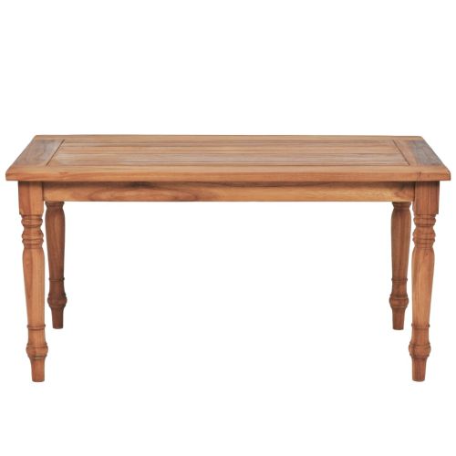 Маса за кафе Батавия тиково дърво 90x50x45 см