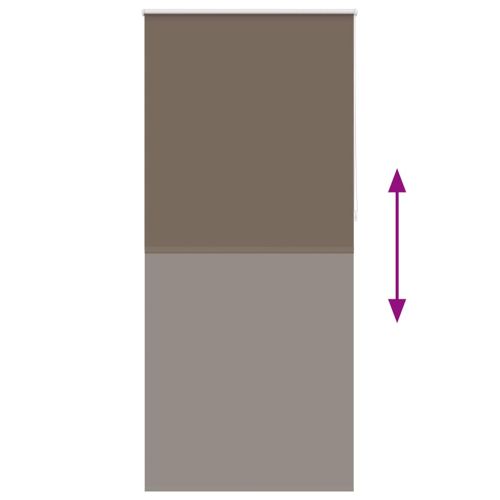 Затъмняваща ролетна щора 84,4x230 см, ширина на плата 80 см, цвят кафе