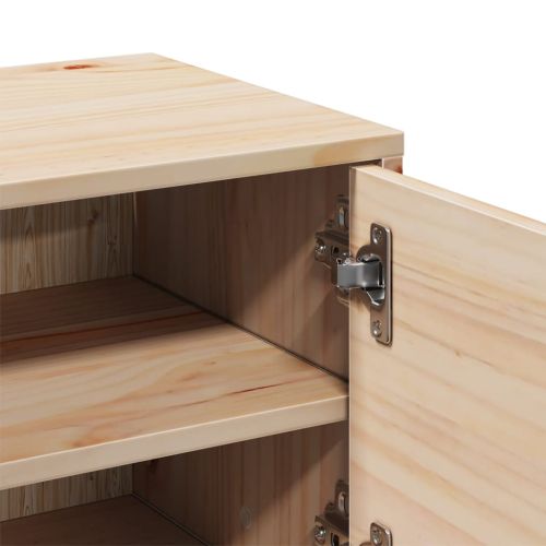 Стенен шкаф 31,5x30x30 см, масивна дървесина, бор