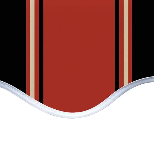 Резервно платнище за тенти, оранжево и кафяво, 6x3,5 м