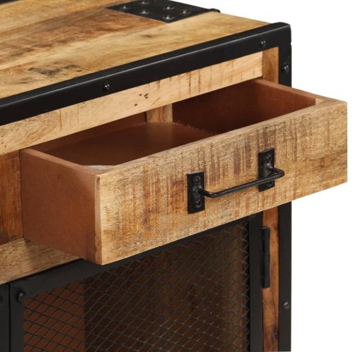 Бюфет, 80x31x71 см, грубо мангово дърво масив