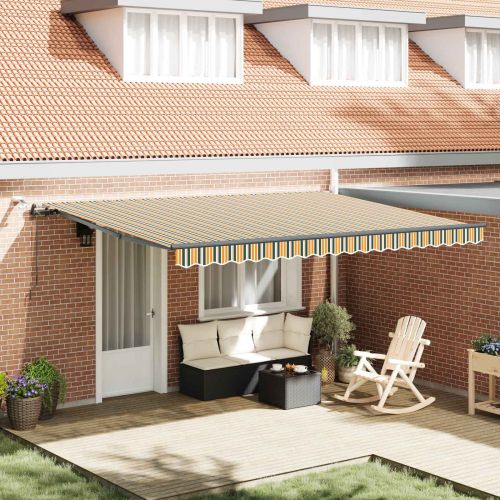 Текстил за сенник с Зелен и жълт 450 × 300 cm Полиестер