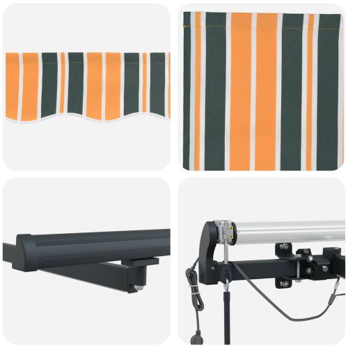 Текстил за сенник с Зелен и жълт 600 × 350 cm Полиестер