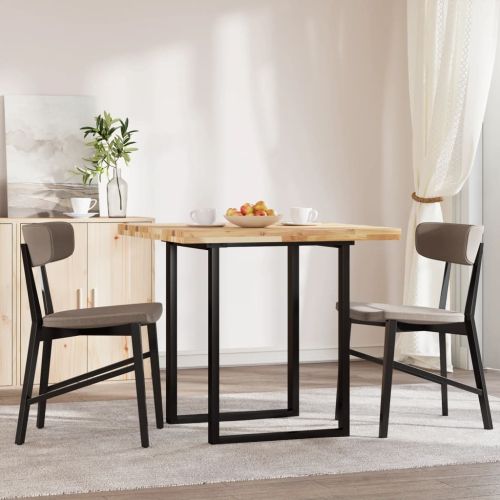 Плот за маса квадратен 80x80x4 см масивна акация