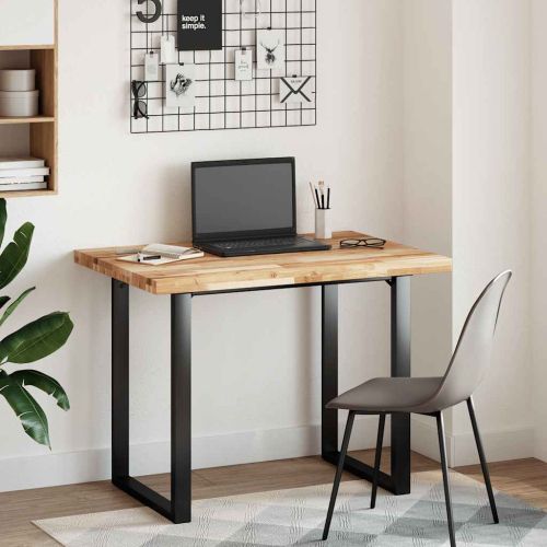 Плот за маса, правоъгълен, 120x70x4 см, акация масив