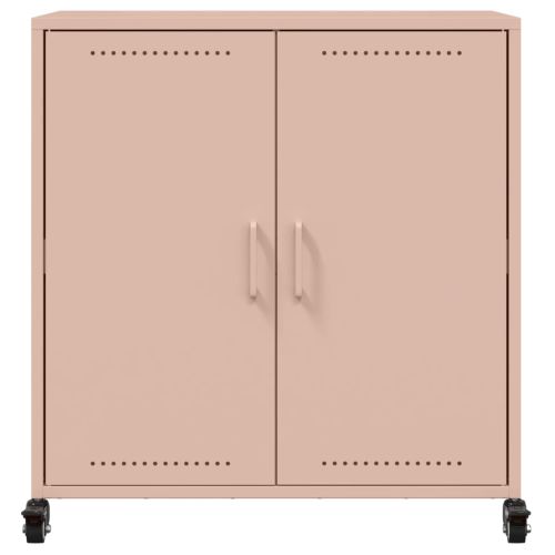 Бюфет, розов, 68x39x72 см, стомана