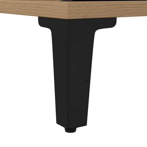 Шкаф за баня, дъб артизан, 30x30x190 см, инженерно дърво