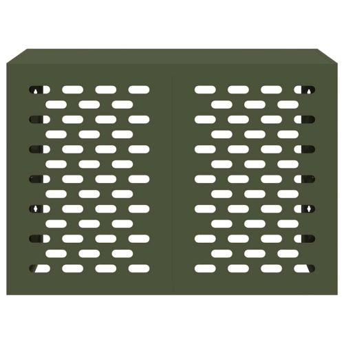 Покритие за климатик Маслиненозелен 100 x 50 x 70 cm Стомана