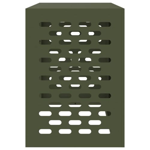 Покритие за климатик Маслиненозелен 100 x 50 x 70 cm Стомана