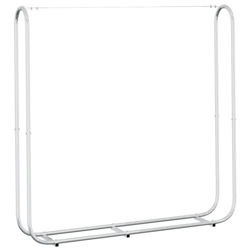 Стойка за дърва за огрев 150x25x150 cm Поцинкована стомана