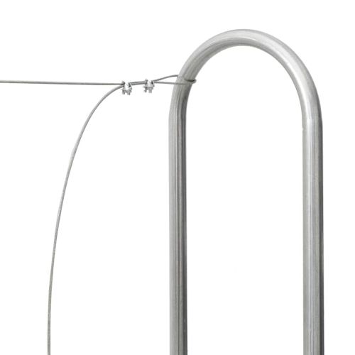 Стойка за дърва за огрев 150x25x150 cm Поцинкована стомана