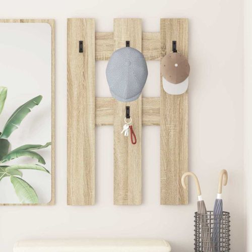 Стенен закачалка за палта Сонома дъб 65 x 3 x 100 см