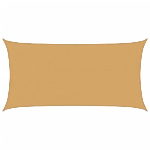 Платно-сенник, 160 г/м², правоъгълно, пясъчно, 4x7 м, HDPE