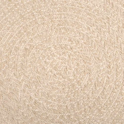 Килим "ZIZUR", Бежов Ø 120 см, визия юта, за закрито и открито