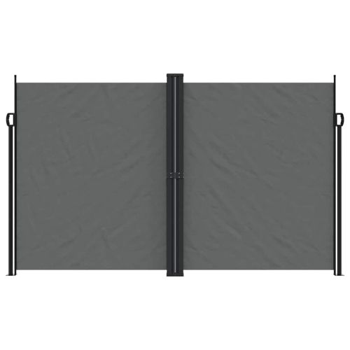 Прибираща се странична тента, антрацит, 200x1200 см