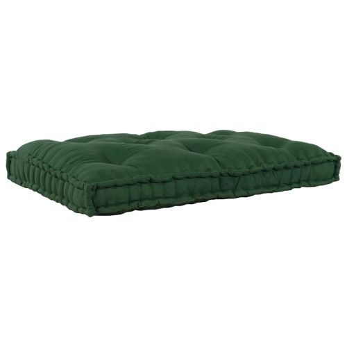 Кушон за палетен диван Зелено 120 x 80 x 12 cm Текстил