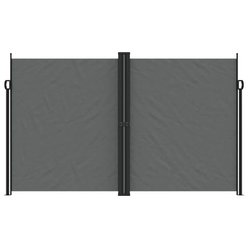 Прибираща се странична тента, антрацит, 200х600 см