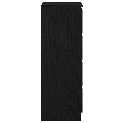 Сайдборд, Черен дъб, 37,5x35x99 см, инженерно дърво