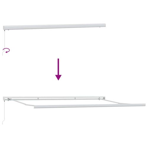 Сгъваем навес Светлосиво 500 × 300 cm Текстил и Метал