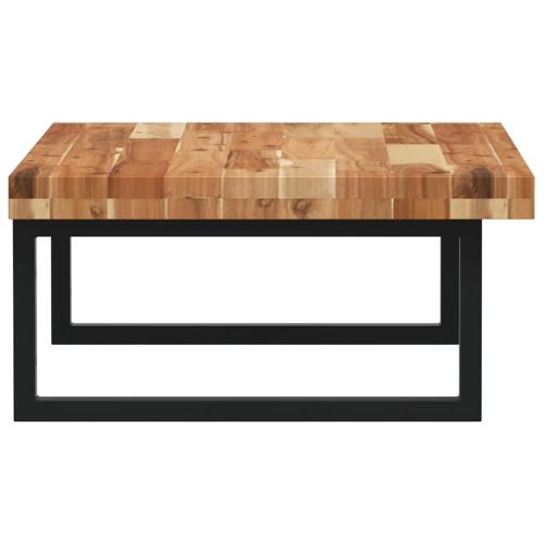 Стенен рафт за мивка, стомана и масивно дърво акация