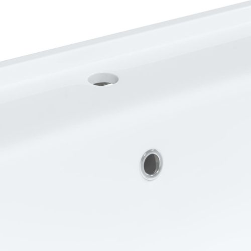 Мивка за баня, бяла, 61x48x19,5 см, правоъгълна, керамика