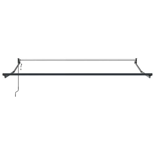 Сгъваем навес Зелен и бял 350 x 250 cm Полиестер и алуминий