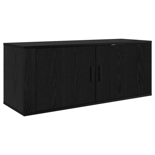 Комплект стенен ТВ шкаф 3 pcs Черния дъб 100 x 34,5 x 40 см